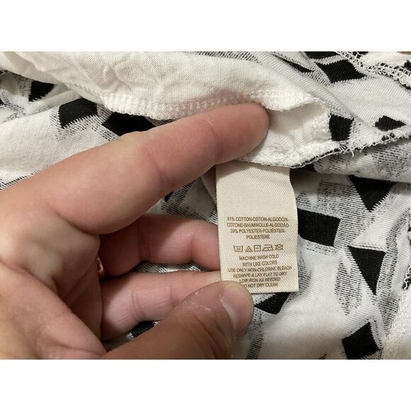 Free People Black White Halter Mini Dress XS Pockets - Picture 8 of 10